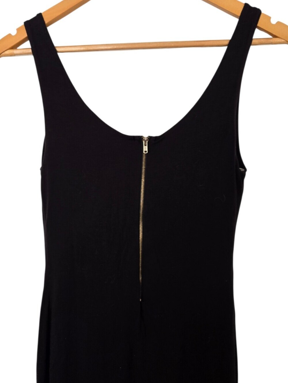 POPLR Basics Black Bodycon Midi Dress | Sleeveless Stretch Dress | Size Medium - Picture 5 of 5
